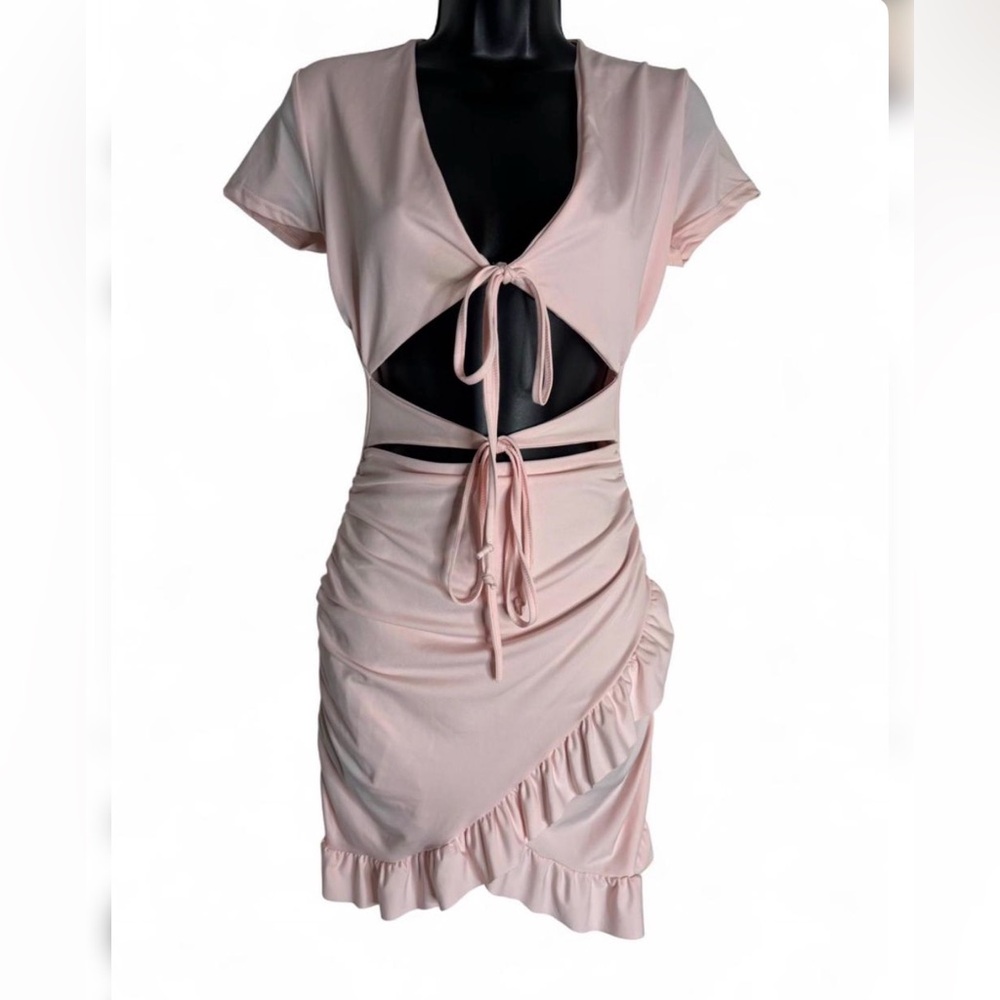 SHEIN pink mini dress size XS - Picture 2 of 4